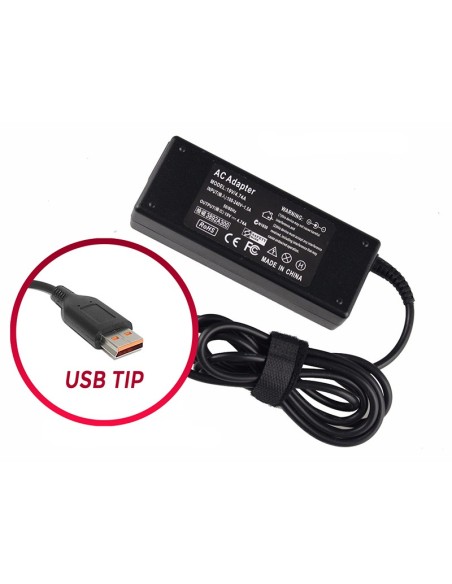 Cargador Portátil Lenovo 20V 4.5A USB T