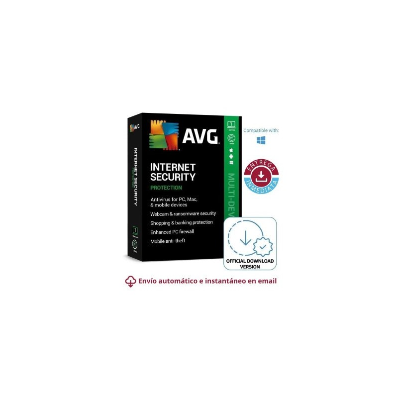 AVG Ultimate - 10 Dispositivos 1 Año (Internet Security + VPN + TuneUp) Descarga Digital
