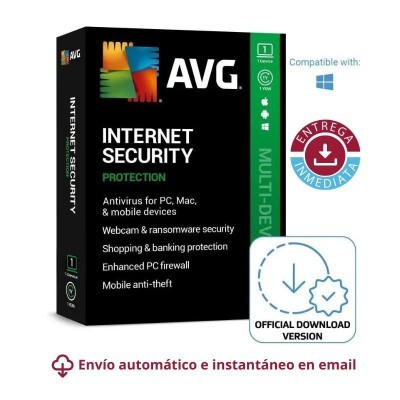 AVG Ultimate - 10 Dispositivos 1 Año (Internet Security + VPN + TuneUp) Descarga Digital