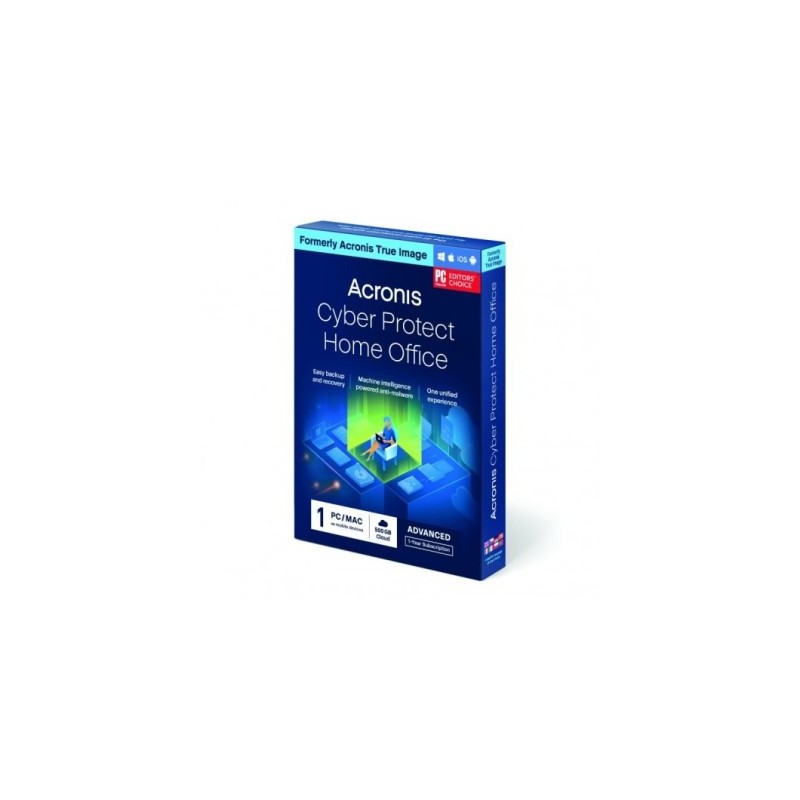 Acronis Cyber Protect Home Office Advanced para PC/MAC + 250 Gb de almacenamiento en la nube - 1 año
