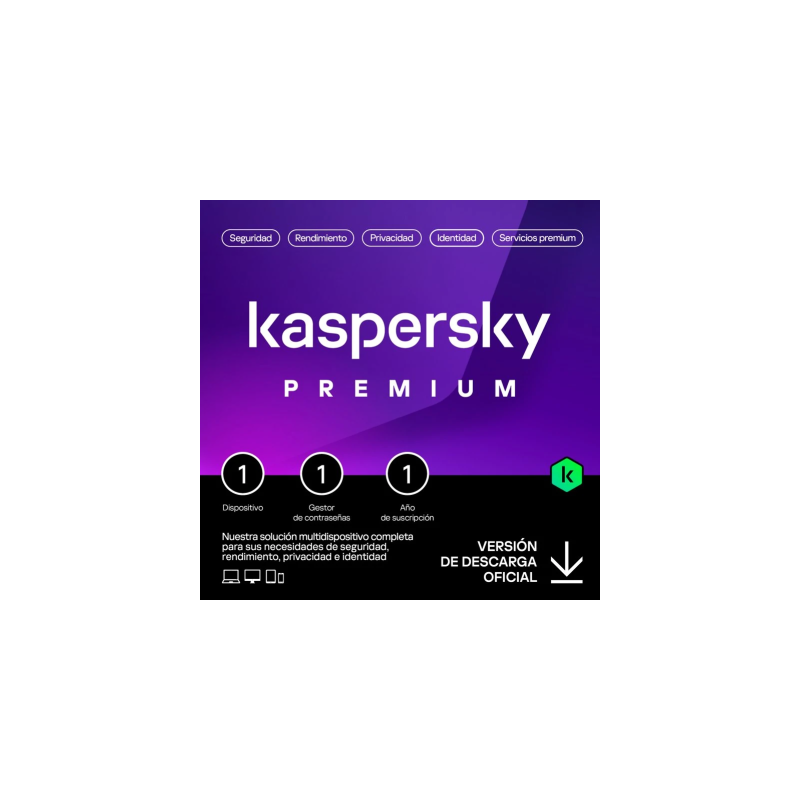 Kaspersky Premium 2026 - 1 Dispositivo - 1 año