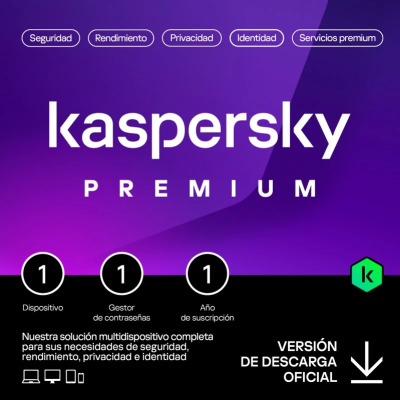 Kaspersky Premium 2026 - 1 Dispositivo - 1 año