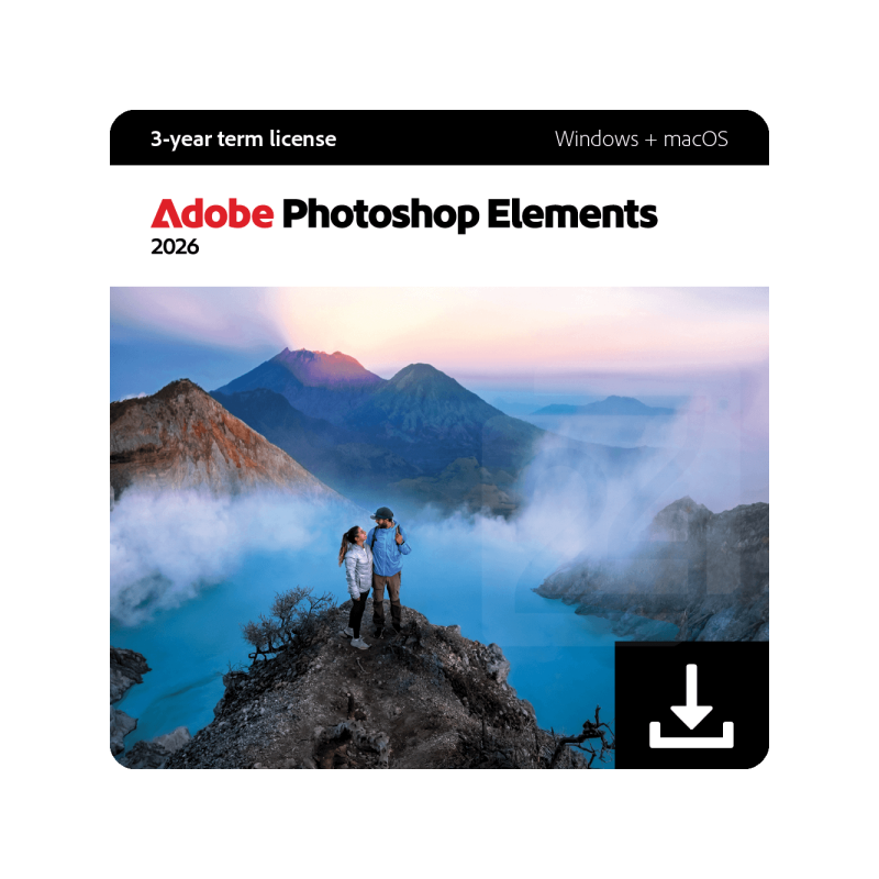 Adobe Photoshop Elements 2026 - 2 PCs / Mac  - Suscripción 3 años