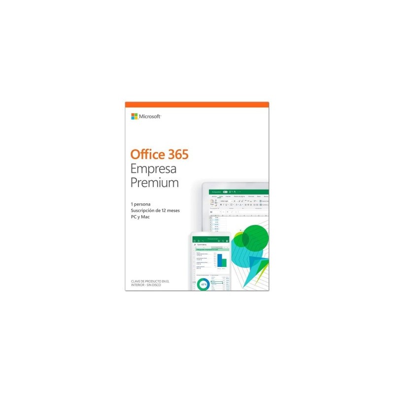Microsoft 365 Empresa Premium - 5 PCs/MAC - Suscripción 12 meses