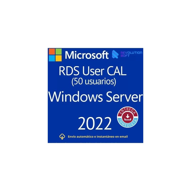 Remote Desktop Services (50 Usuarios) para Windows Server 2022