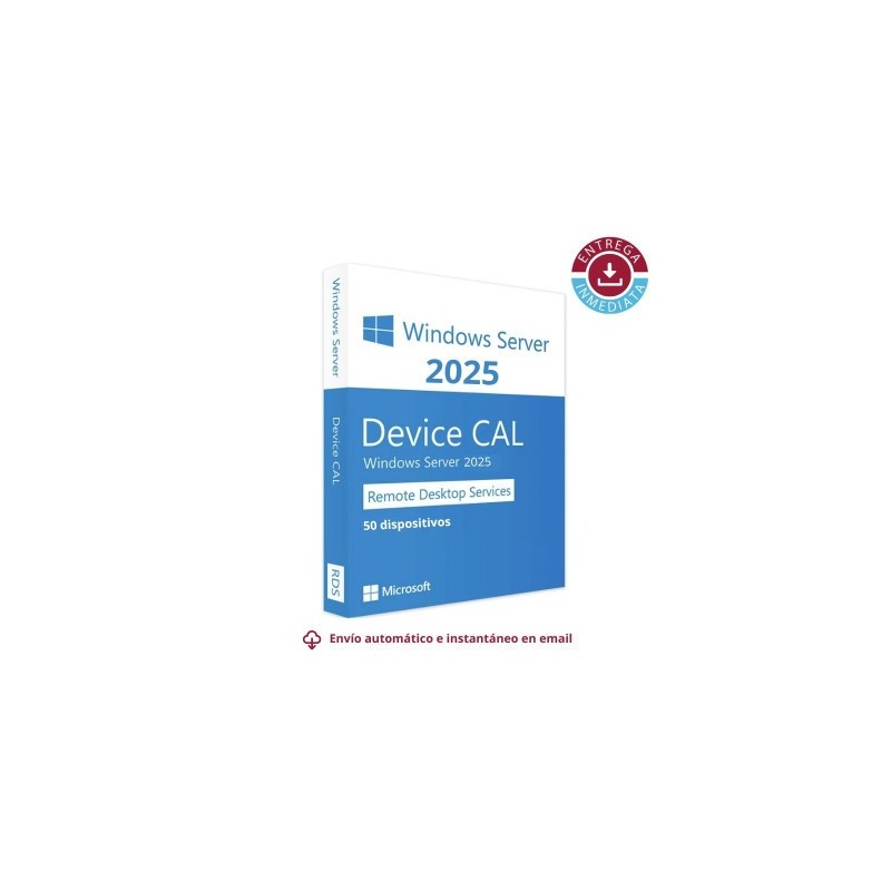 Remote Desktop Services (50 Dispositivos) para Windows Server 2025