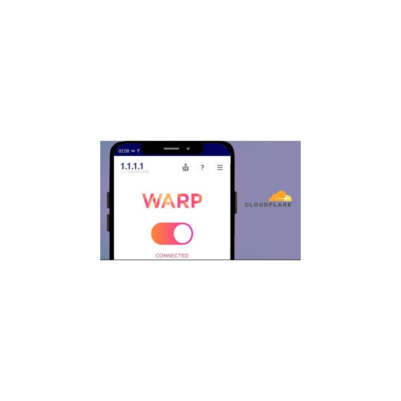 Cloudflare 1.1.1.1 WARP+ VPN - 22000 TB - 5 Dispositivos - Licencia de por vida