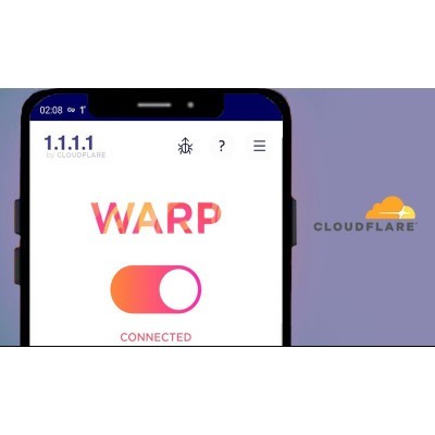 Cloudflare 1.1.1.1 WARP+ VPN - 22000 TB - 5 Dispositivos - Licencia de por vida