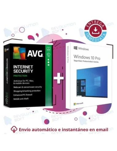 Windows 10 Pro + Avg Internet Security