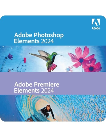 Adobe Photoshop Elements 2024 + Premiere Elements 2024 Win/MAC - Licencia Perpetua