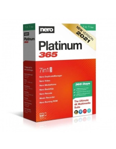 Nero Platinum 365 - 7 en 1 Suite - 1 PC - 1 año