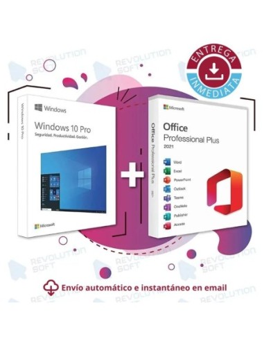 Windows 11 PRO + Office 2021 PRO PLUS para 1 PC