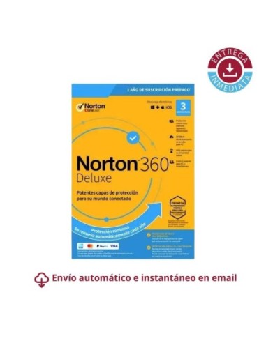 Norton 360 Deluxe 3-Devices + 25 GB Cloudstorage - 1 year