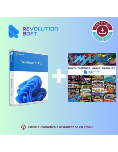 Licencia Windows 11 Pro + Emulador MAME +...