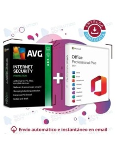 Office 2021 Pro Plus + Avg Internet Security 2