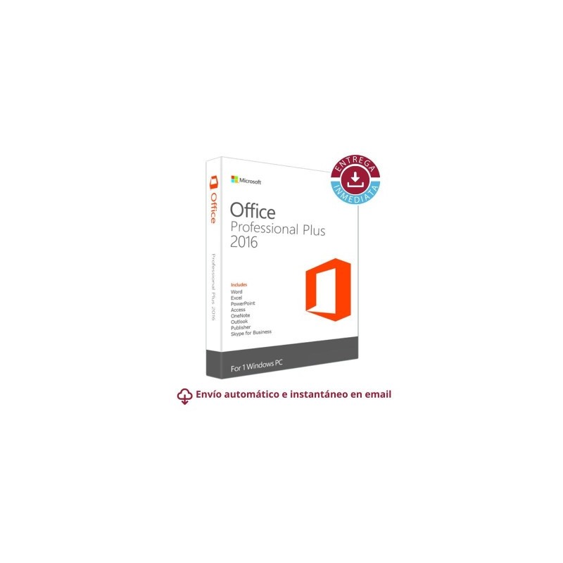 Licencia Office 2016 Pro Plus - Licencia vitalicia