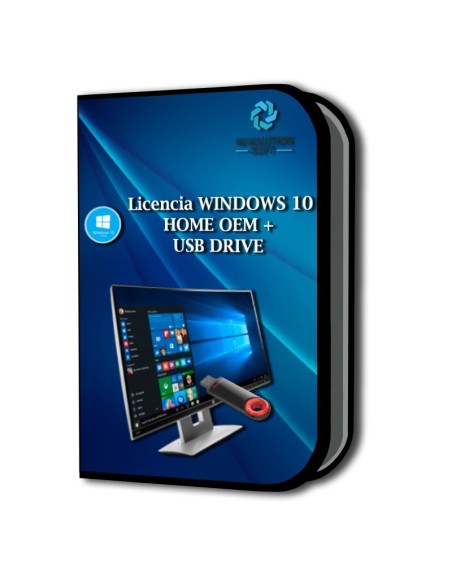 Licencia WINDOWS 10 HOME OEM + USB DRIVE