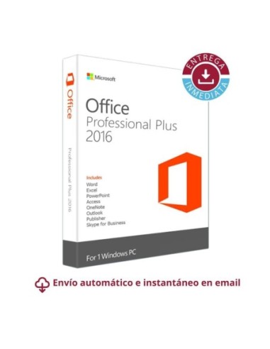 Licencia Office 2016 Pro Plus para 1 PC Windows