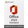 PACK 20 Licencias (diferentes) de Office 2024 Standard LTSC
